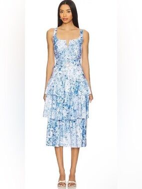 GENERATION LOVE 
Floral Poplin Dress Missing Belt. MSRP $395